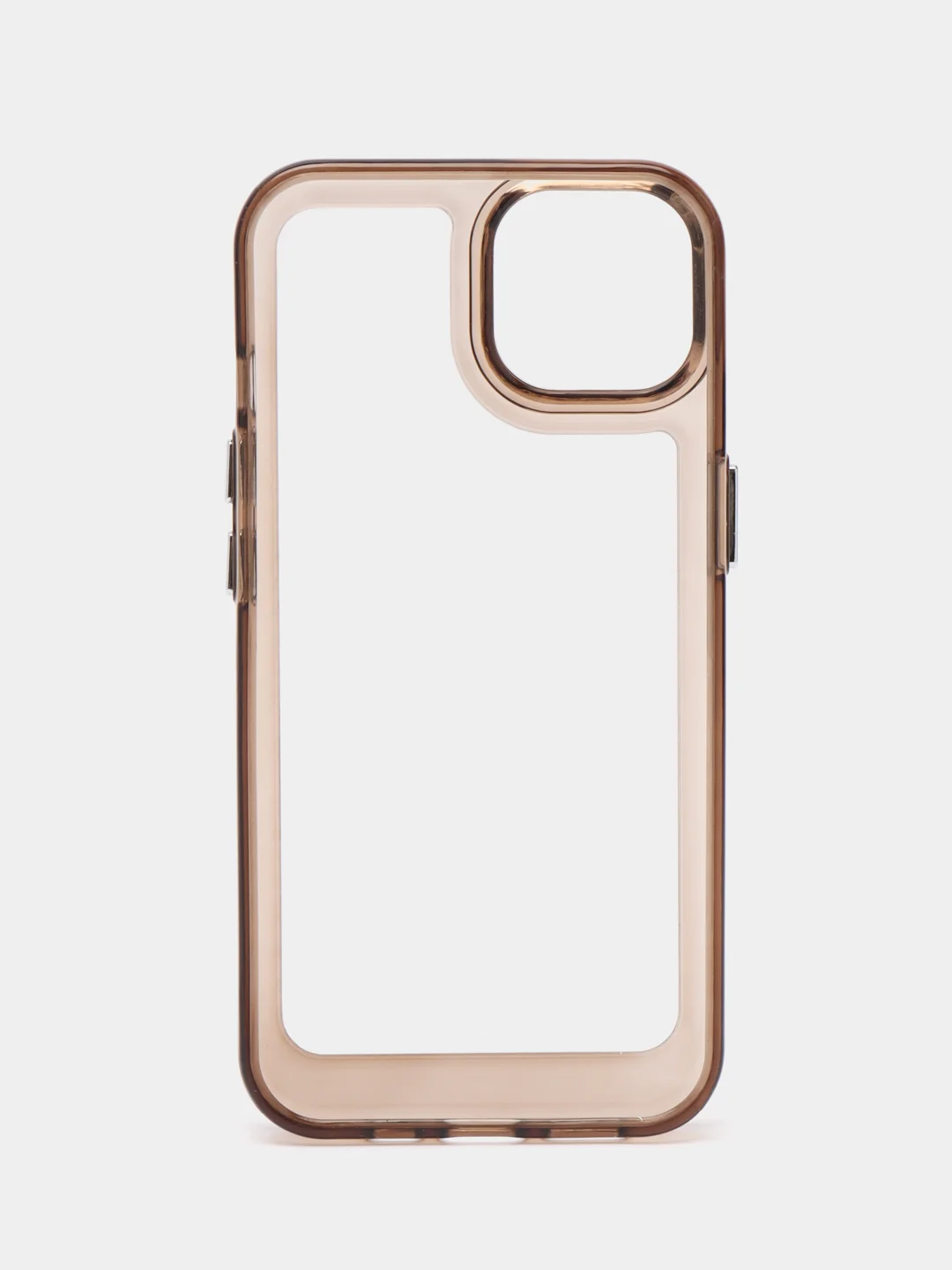 Тёмно-коричневый чехол Armour для iPhone 13 противоударный, полупрозрачный