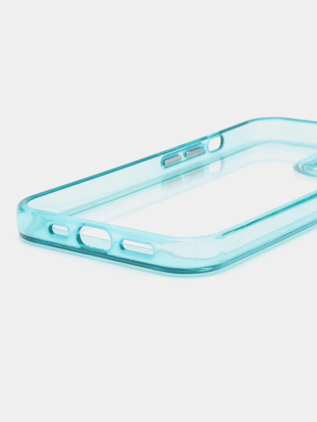 Тёмно-бирюзовый чехол Armour для iPhone 13 противоударный, полупрозрачный