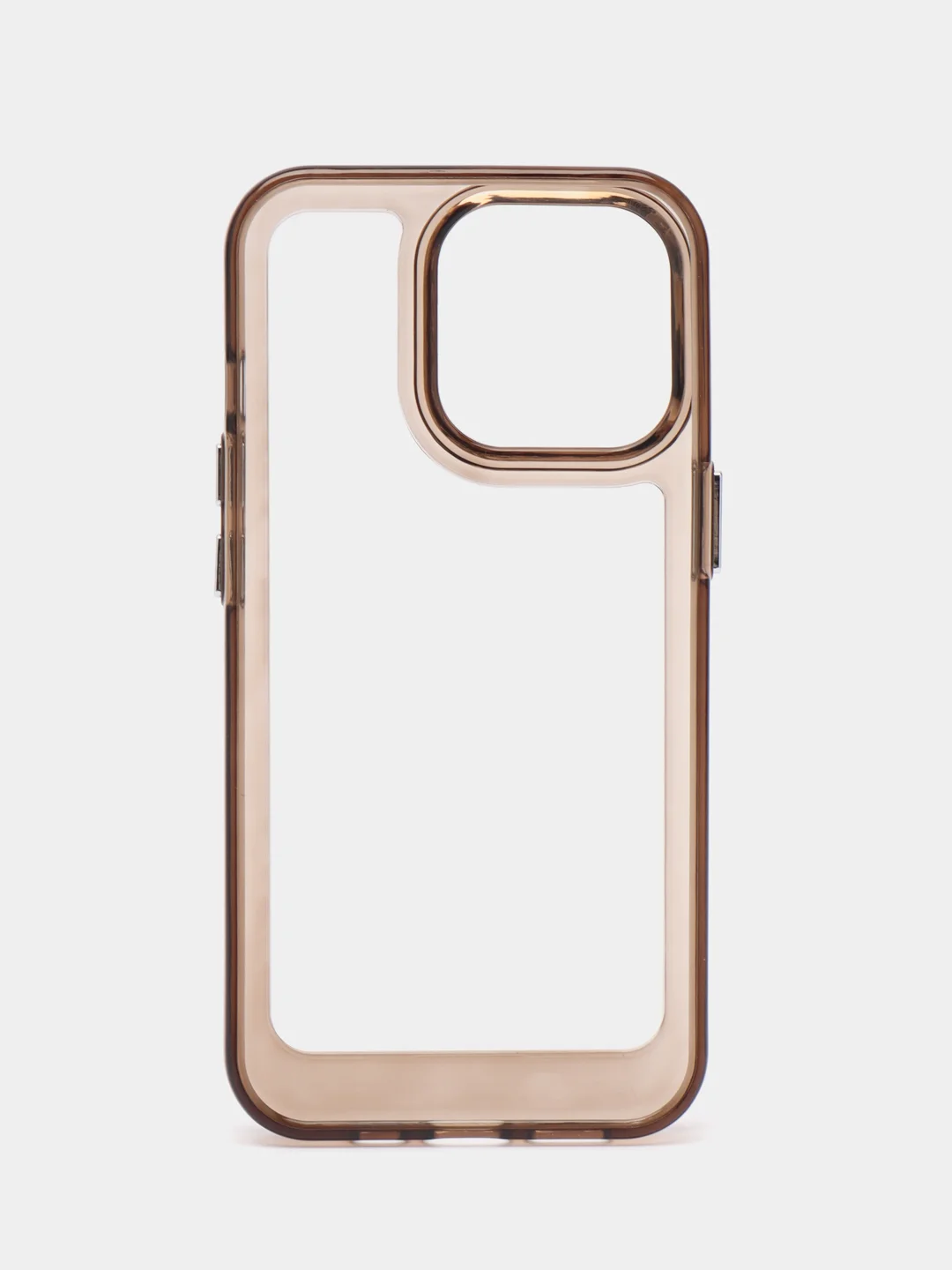 Тёмно-коричневый чехол Armour для iPhone 13 Pro, противоударный, полупрозрачный, твердый
