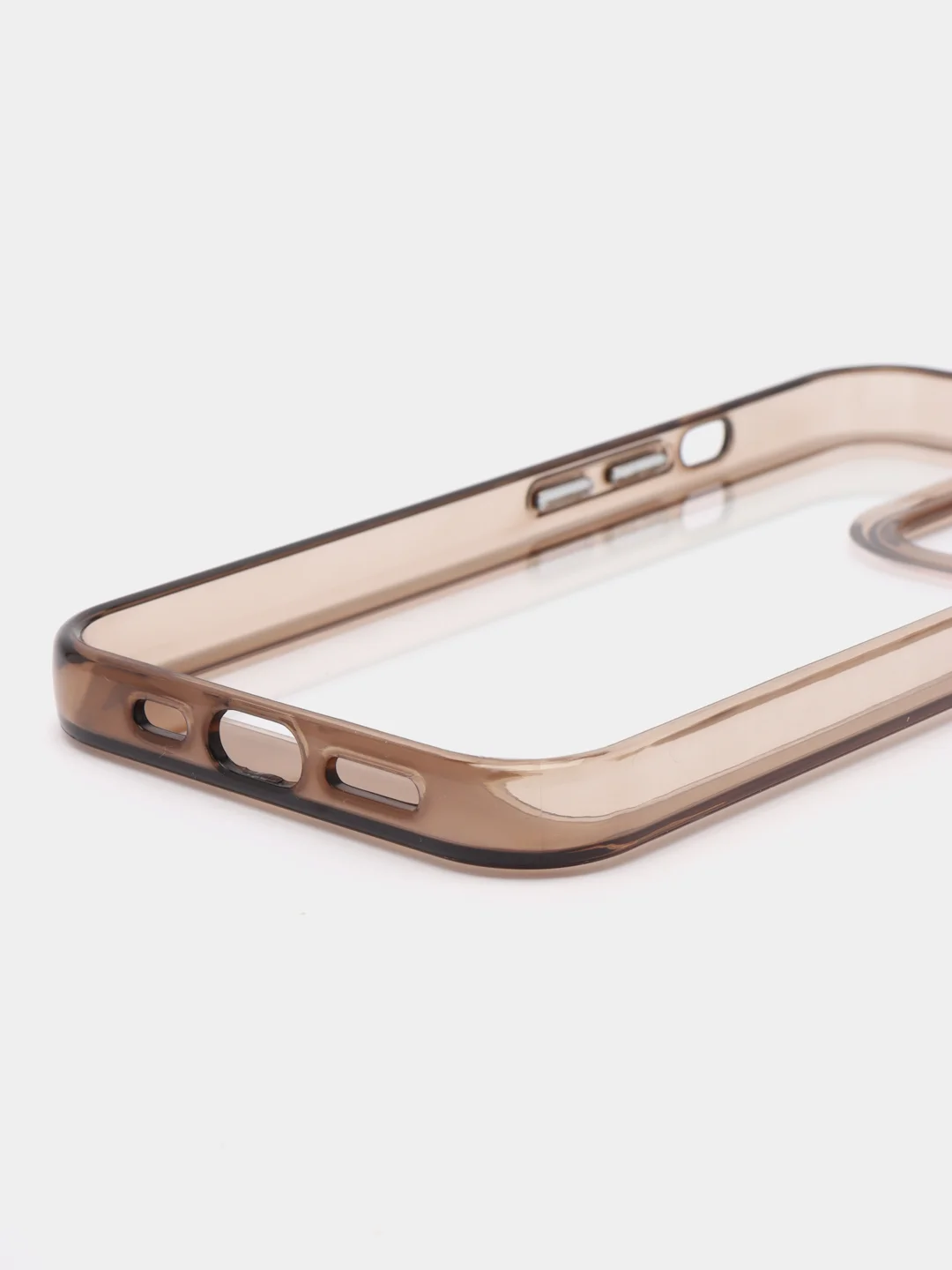 Тёмно-коричневый чехол Armour для iPhone 13 Pro, противоударный, полупрозрачный, твердый