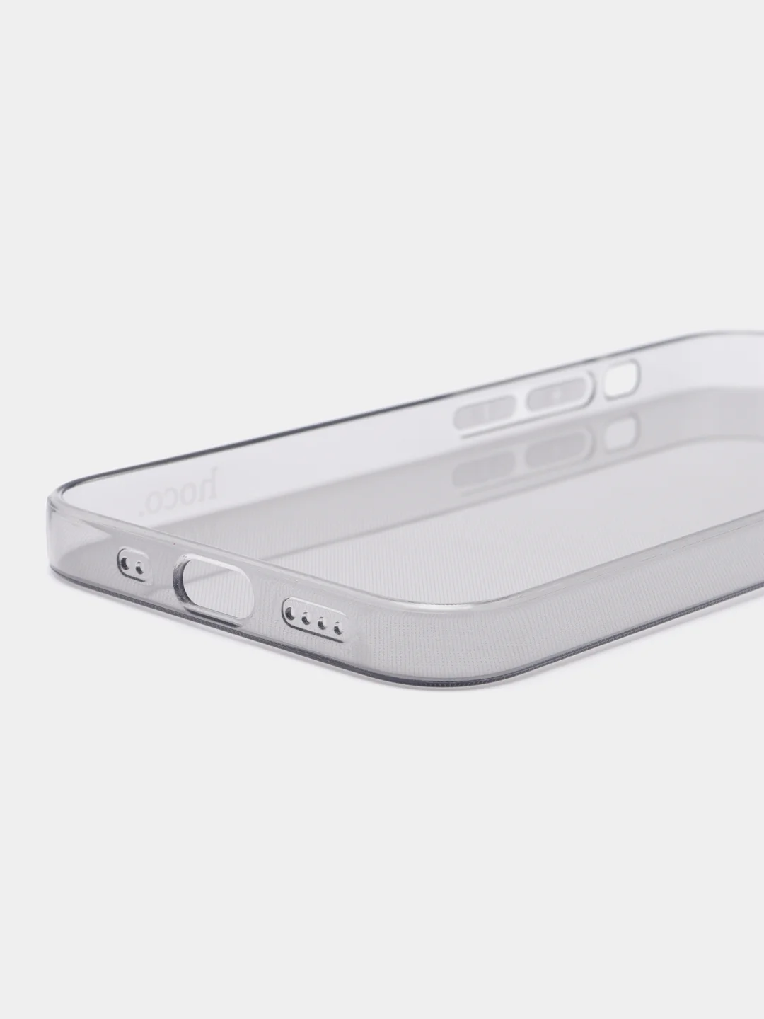 Чехол-бампер Hосо TPU Light Series для iPhone 12 Mini 5.4, темно-прозрачный, 0,8 мм