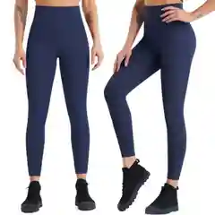 Синий легинсы женские, спортивные, лосины