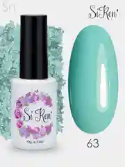 Гель лак, гель-лак для ногтей Siren 55 57 59 63 66, 10g, синий бирюзовый зеленый нюд