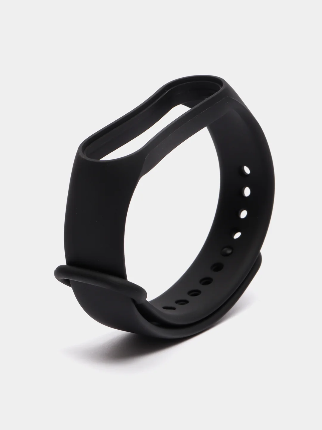 Черный ремешок силиконовый для Xiaomi Mi Band 7, Сяоми Ми Банд 7