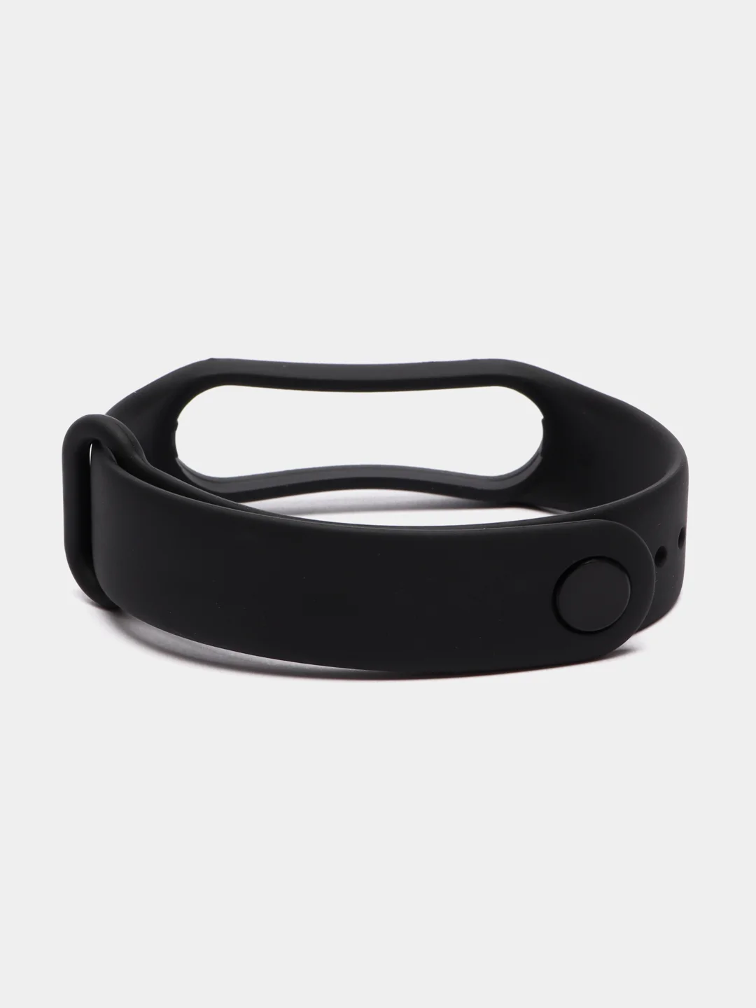 Черный ремешок силиконовый для Xiaomi Mi Band 7, Сяоми Ми Банд 7