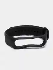 Черный ремешок силиконовый для Xiaomi Mi Band 7, Сяоми Ми Банд 7