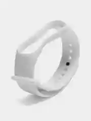 Белый ремешок силиконовый для Xiaomi Mi Band 7, Сяоми Ми Банд 7