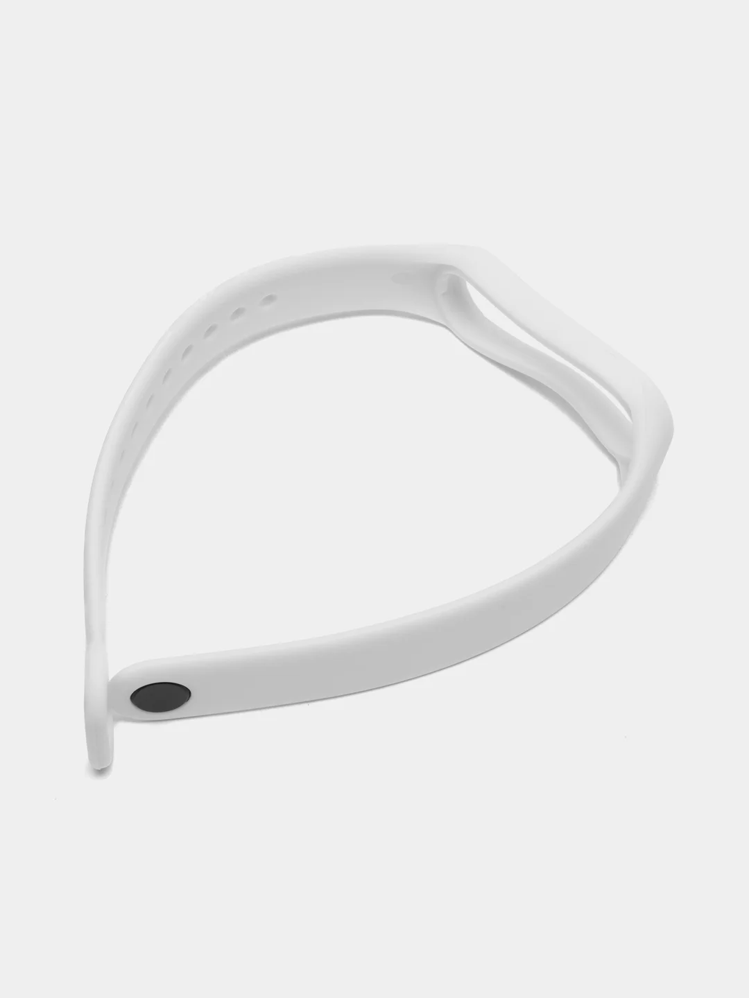Белый ремешок силиконовый для Xiaomi Mi Band 7, Сяоми Ми Банд 7