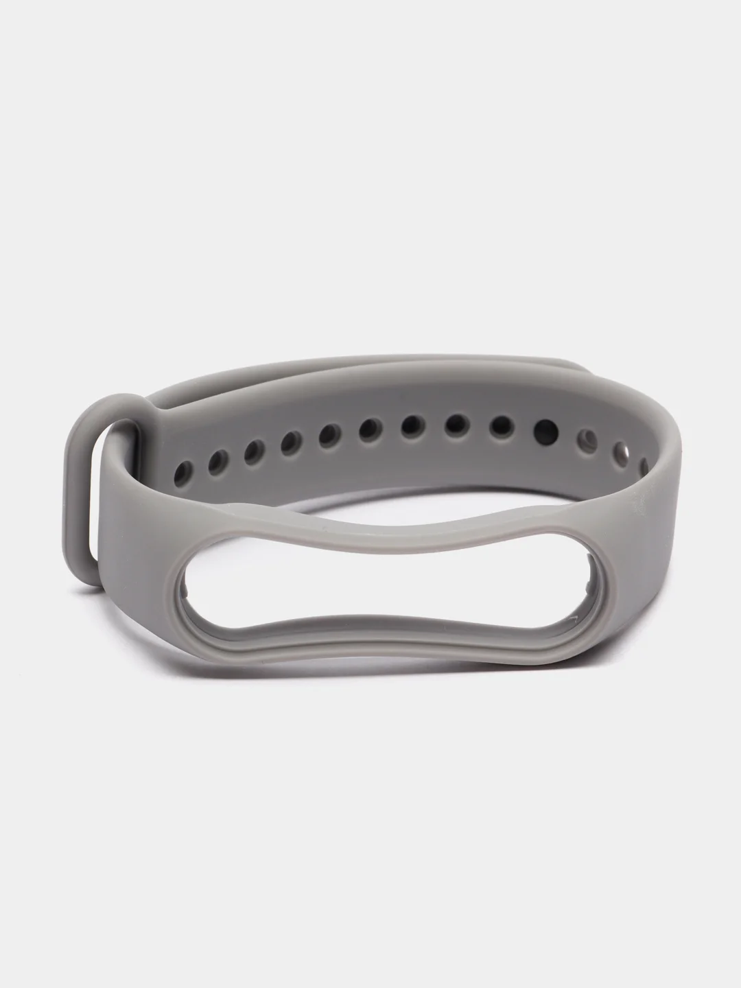 Серый ремешок силиконовый для Xiaomi Mi Band 7, Сяоми Ми Банд 7
