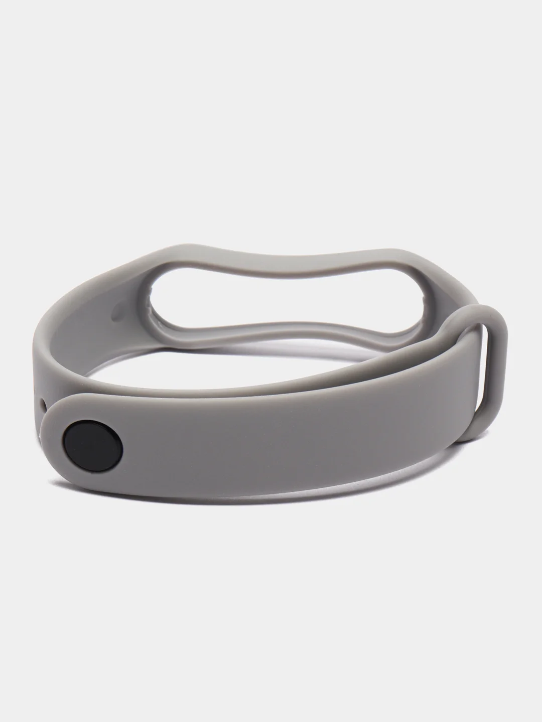 Серый ремешок силиконовый для Xiaomi Mi Band 7, Сяоми Ми Банд 7