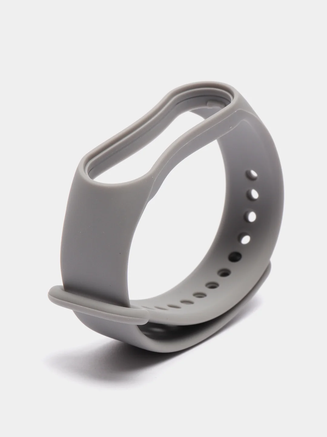 Серый ремешок силиконовый для Xiaomi Mi Band 7, Сяоми Ми Банд 7