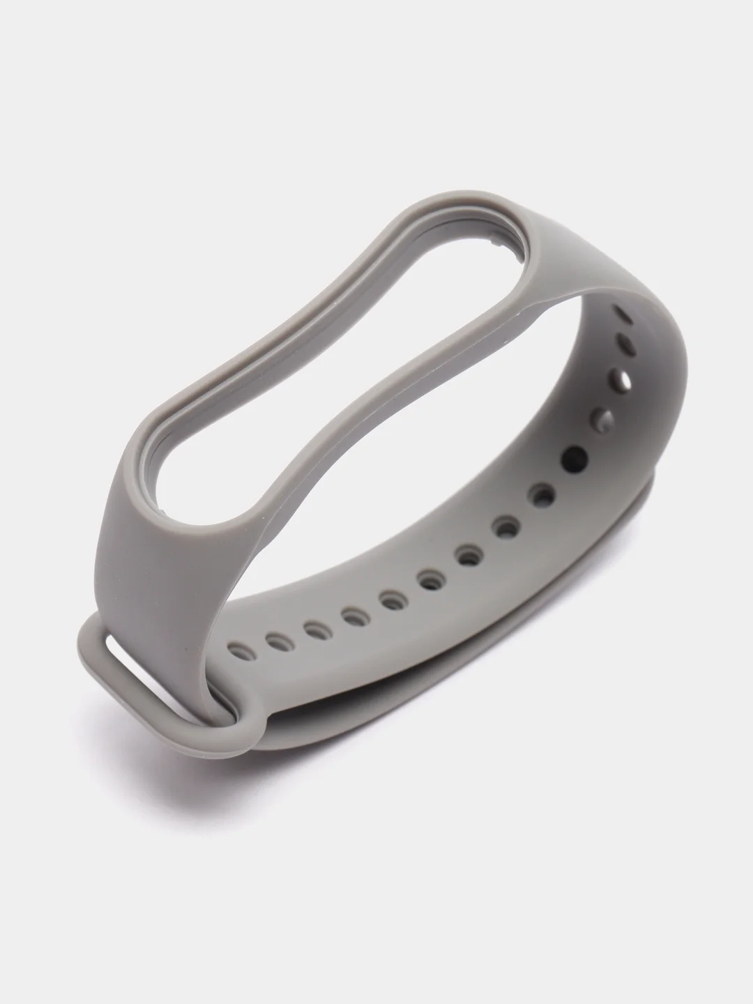 Серый ремешок силиконовый для Xiaomi Mi Band 7, Сяоми Ми Банд 7