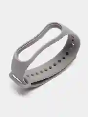 Серый ремешок силиконовый для Xiaomi Mi Band 7, Сяоми Ми Банд 7
