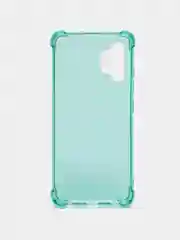 Бирюзовый чехол на Samsung Galaxy A32 4G, прозрачный, противоударный, плотный, неоновый с оттенком