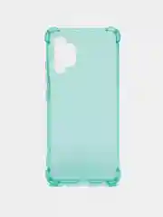 Бирюзовый чехол на Samsung Galaxy A32 4G, прозрачный, противоударный, плотный, неоновый с оттенком