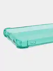 Бирюзовый чехол на Samsung Galaxy A32 4G, прозрачный, противоударный, плотный, неоновый с оттенком