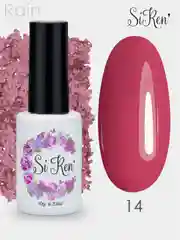 Аметистовый гель лак, гель-лак для ногтей Siren Rainbow 11 14 17 25 31, 10g марсала, хаки, нюд мятный