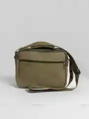 Зелёный хаки сумка мужская, текстильная, на плечо