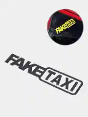Черный наклейка на автомобиль "Fake taxi"