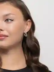 Серебряный серьги, узелки-крендельки, сережки женские кольца, гвоздики под серебро и золото, пусеты