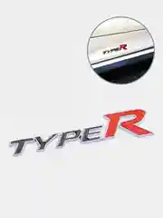 Черный металлическая наклейка для авто "TYPE R"