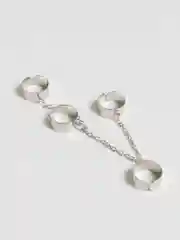 Серебряный набор колец