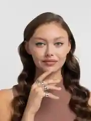 Серебряный набор колец