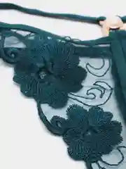 Зеленый трусы эротические с открытой ластовицей