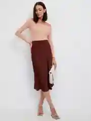 Бежевый джемпер с открытыми плечами TACHIQUE