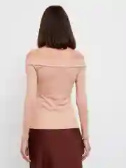 Бежевый джемпер с открытыми плечами TACHIQUE