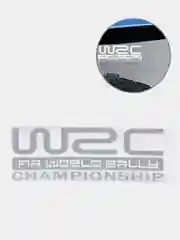 Белый наклейка на авто "WRC"