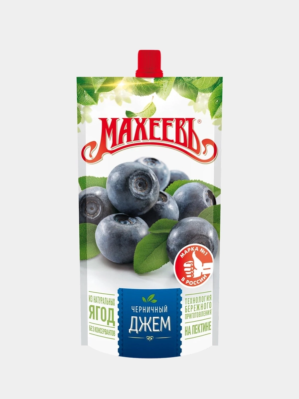 Джем Махеевъ "Черничный", упаковка дой-пак, 300 г