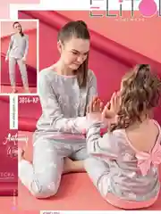 Розовый пижама для девочек, детская