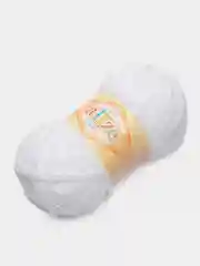 Белый пряжа Alize Softy, микрополиэстер, 50 г, 115 м