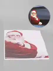 Багровый наклейка на авто "Санта-Клаус"