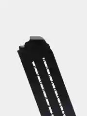 Черный пистолет GLOCK-18, с глушителем, выброс гильз