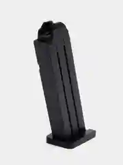 Черный пистолет GLOCK-18, с глушителем, выброс гильз