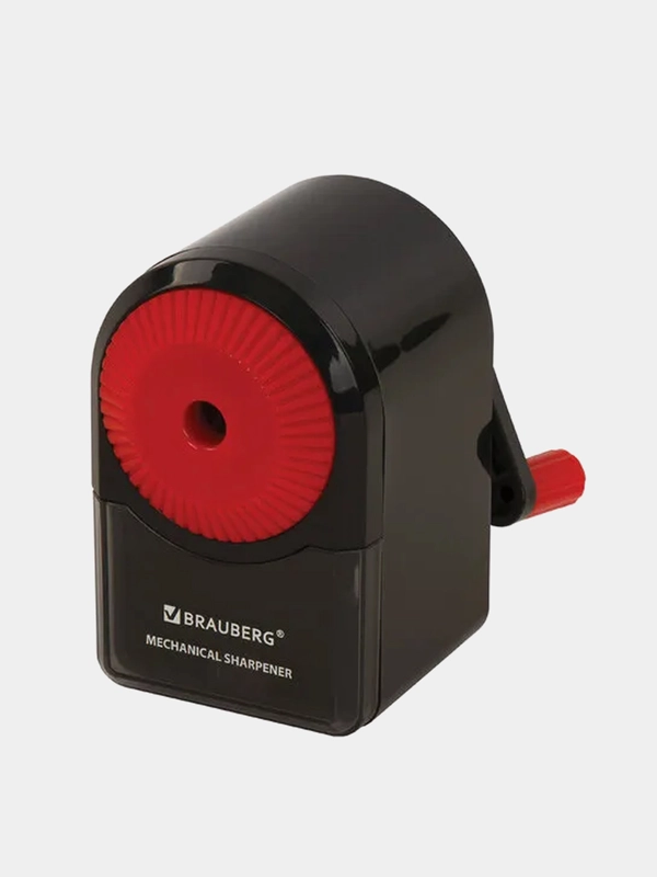 Точилка механическая Brauberg "Ultra", для чернографитных и цветных карандашей