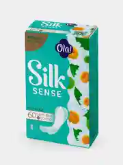 Прокладки тонкие ежедневные OLA! SILK SENSE LIGHT "Ромашка" стринг-мультиформ, 60 штук