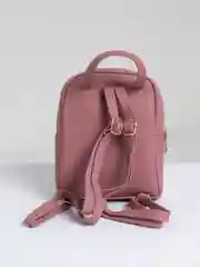 Розовый мини-рюкзак женский, из эко-кожи, 3 цвета