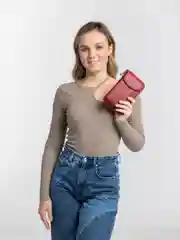 Красный женская сумка-клатч, для мобильного телефона, через плечо, 5 цветов