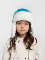 Красный ушанка для девочки .Зима.Три цвета