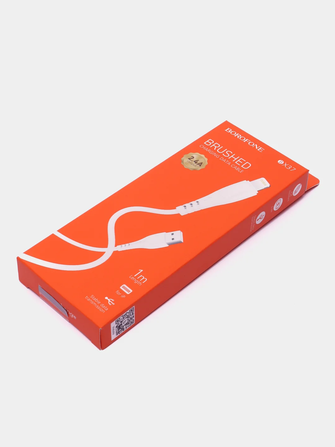 Белый usb-кабель BOROFONE BX37 для зарядки и передачи данных, Lightning/Type-C/Micro, 1 м