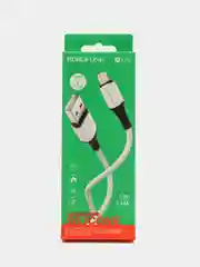 Белый кабель для зарядки и передачи данных BOROFONE BX79, Type-C, Lightning, 1 м, до 2.4 A