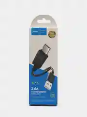 Черный зарядный USB кабель Hoco X73 Type-C, Lightning, 2.4 A