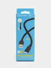 Черный кабель для зарядки и передачи данных Borofone BX81, Micro/Type-C/Lightning, до 2.4A, 1 м
