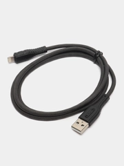 Зарядный кабель Hoco X67 USB на Type-C, Lightning, Micro, до 5 A, силикагель