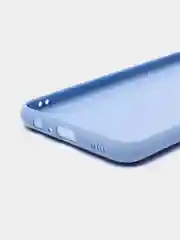 Голубой чехол Samsung Galaxy A03s силиконовый