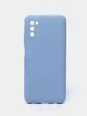 Голубой чехол Samsung Galaxy A03s силиконовый