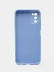 Голубой чехол Samsung Galaxy A03s силиконовый
